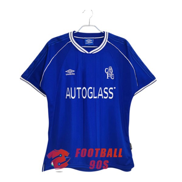 maillot Chelsea vintage autoglass 1999-2000 domicile