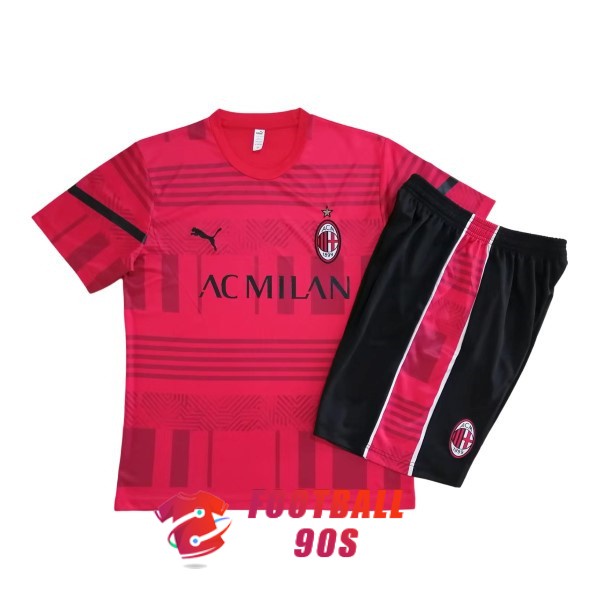 maillot ac milan entrainement kit 2022-2023 rouge
