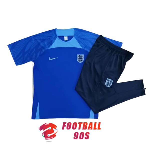 maillot angleterre entrainement kit 2022-2023 bleu fonce bleu clair (1)
