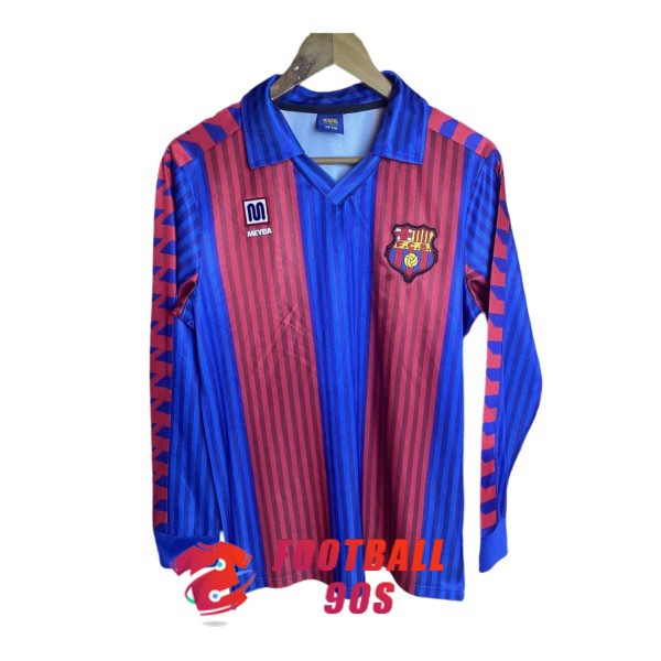maillot barcelone vintage domicile manche longue 1989-1992