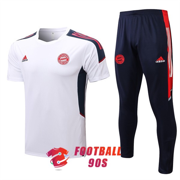 maillot bayern munich entrainement kit 2022-2023 blanc rouge