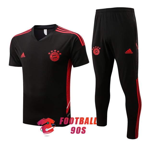 maillot bayern munich entrainement kit 2022-2023 noir rouge (1)