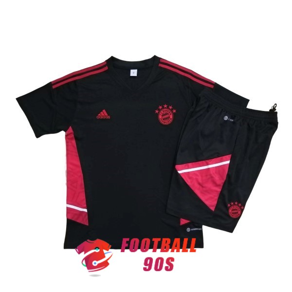maillot bayern munich entrainement kit 2022-2023 noir rouge
