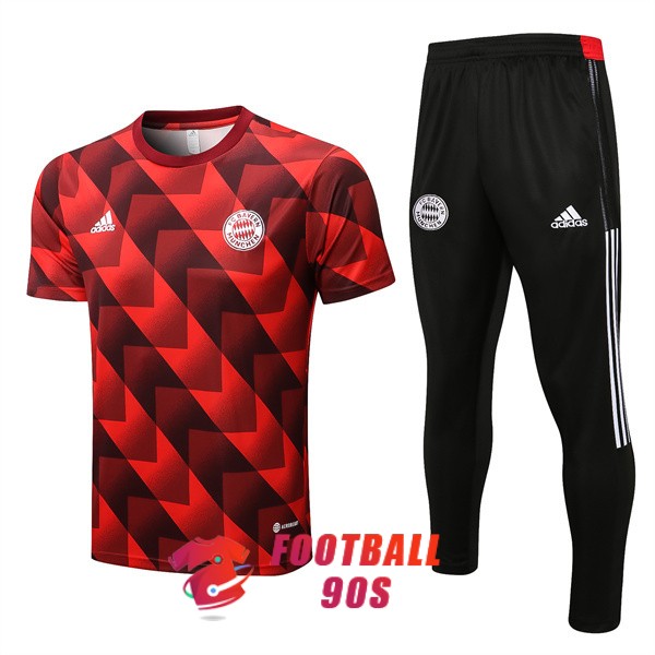 maillot bayern munich entrainement kit 2022-2023 rouge rouge fonce