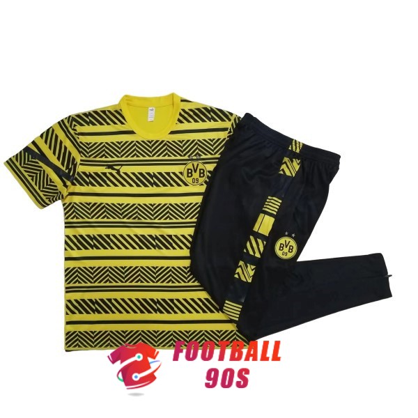 maillot dortmund entrainement kit 2022-2023 rayure jaune noir (1)