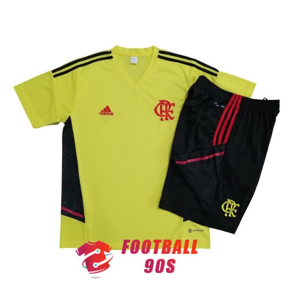 maillot flamengo entrainement kit 2022-2023 jaune