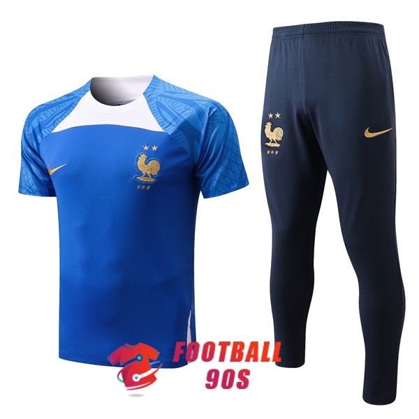 maillot france entrainement kit 2022-2023 bleu blanc (1)