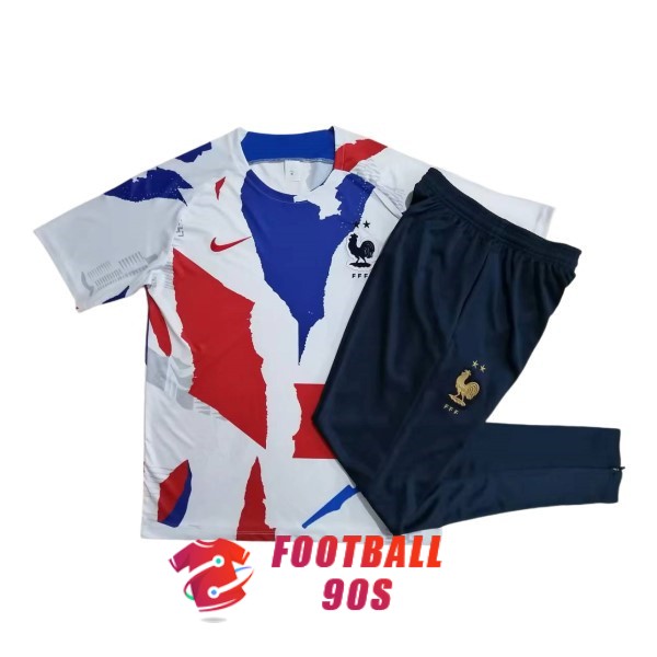 maillot france entrainement kit 2022-2023 bleu blanc rouge (1)