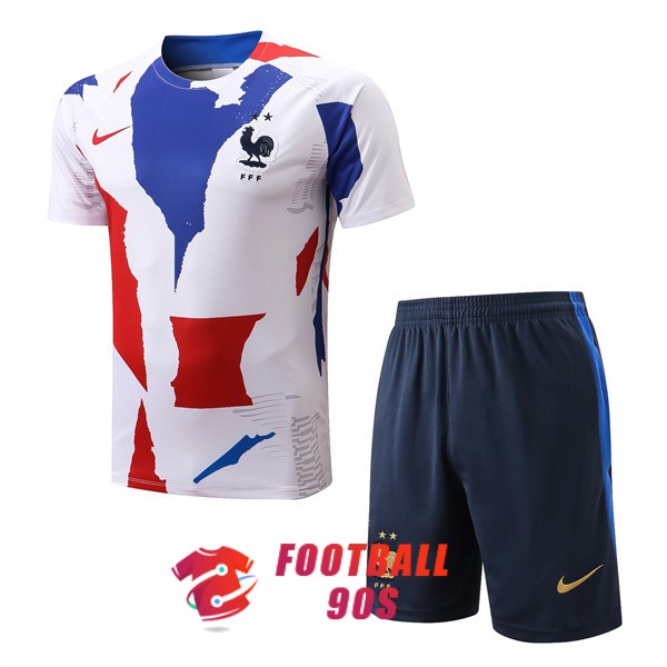 maillot france entrainement kit 2022-2023 bleu blanc rouge