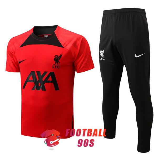 maillot liverpool entrainement kit 2022-2023 rouge noir (1)