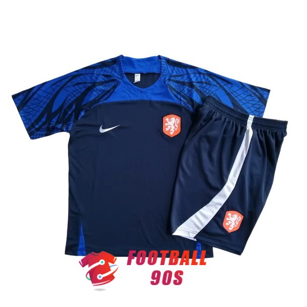 maillot pays bas entrainement kit 2022-2023 bleu fonce