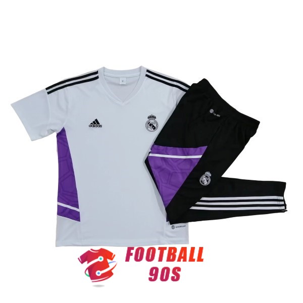 maillot real madrid entrainement kit 2022-2023 blanc pourpre (1)