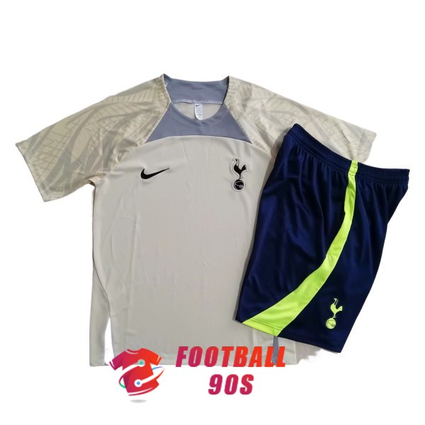 maillot tottenham hotspur entrainement kit 2022-2023 jaune gris