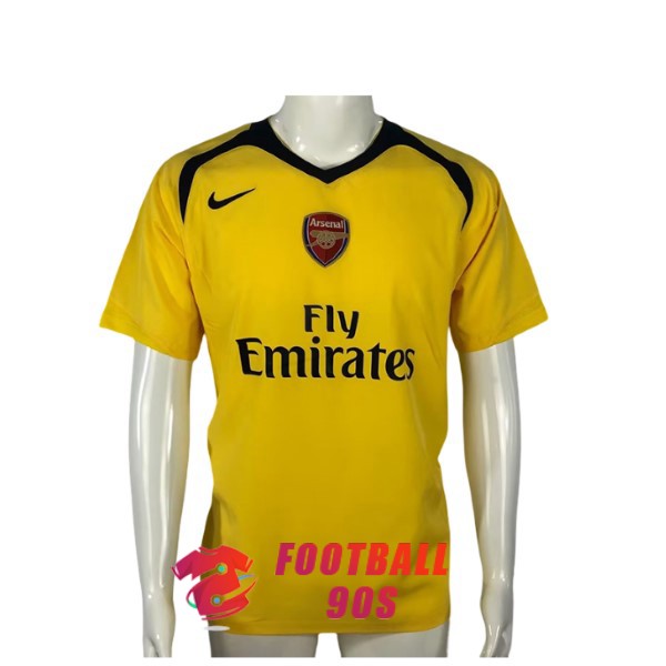maillot arsenal vintage fly emirates 2006-2007 exterieur