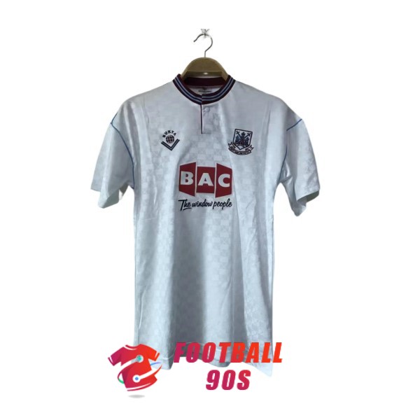 maillot west ham united vintage 1989-1990 exterieur