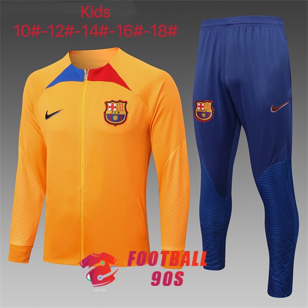 barcelone enfants 2022-2023 orange veste