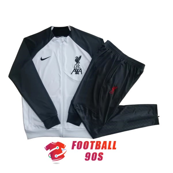 liverpool blanc noir veste 2022-2023