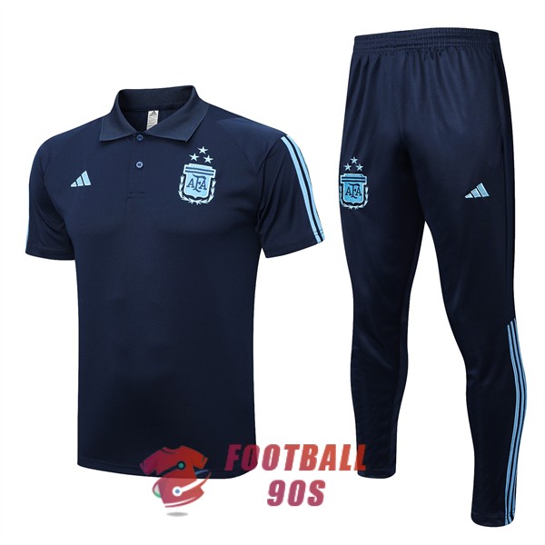 argentine 2022-2023 entrainement 3 etoiles bleu fonce polo kit