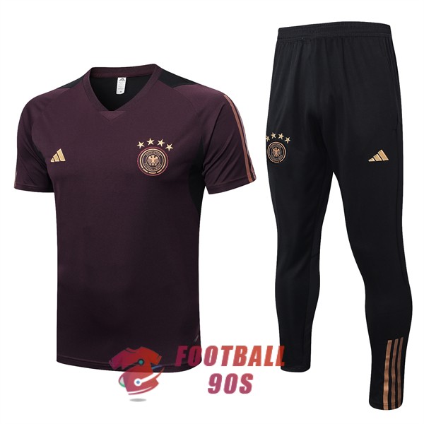 maillot allemagne entrainement kit 2022-2023 brown fonce