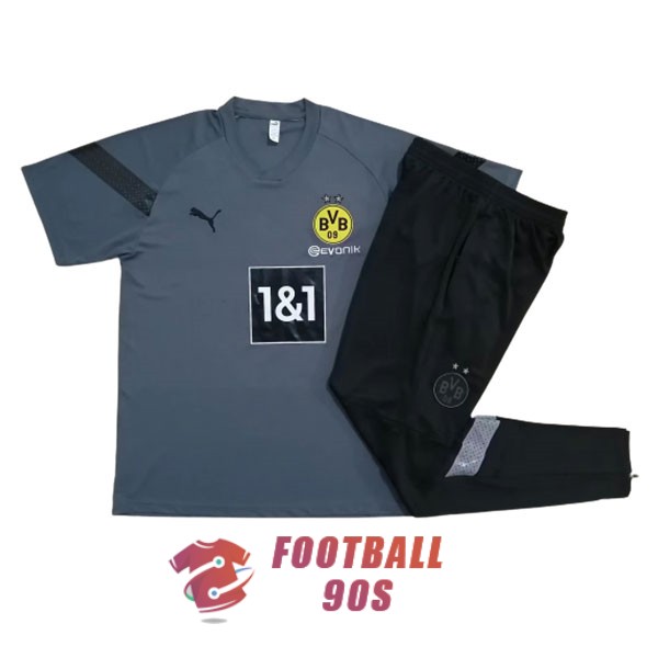 maillot dortmund entrainement kit 2022-2023 gris (1)