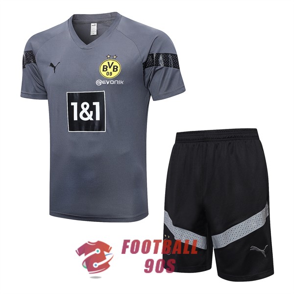 maillot dortmund entrainement kit 2022-2023 gris (2)