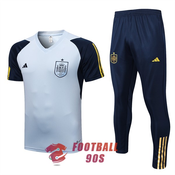 maillot espagne entrainement kit 2022-2023 bleu