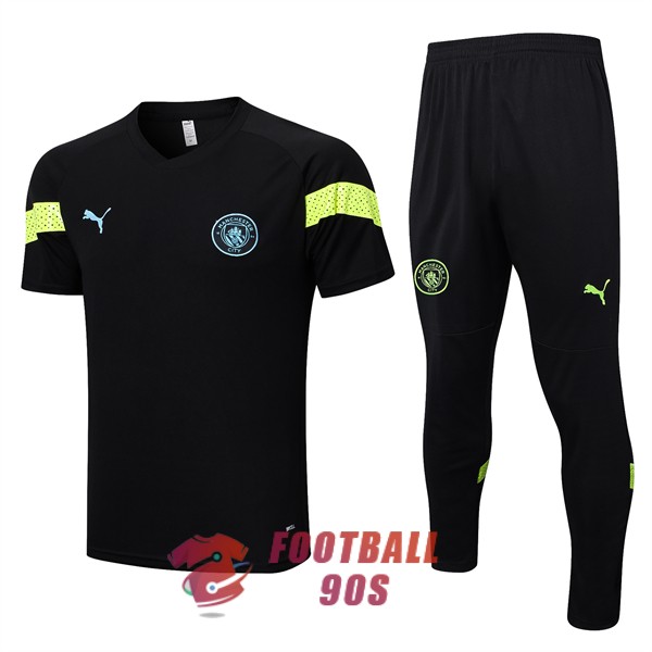 maillot manchester city entrainement kit 2022-2023 noir