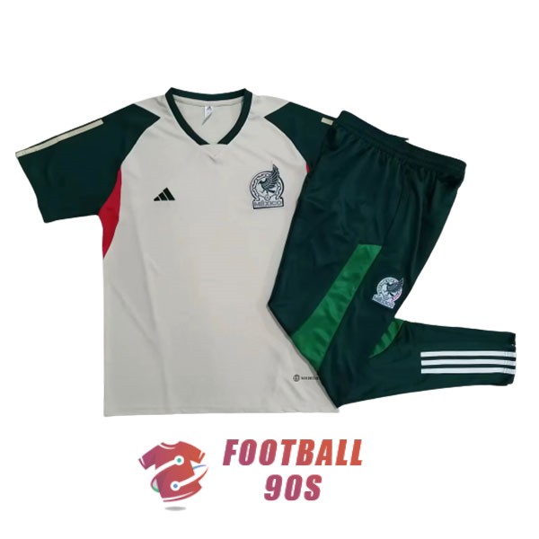 maillot mexique entrainement kit 2022-2023 blanc vert