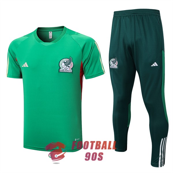 maillot mexique entrainement kit 2022-2023 vert fonce