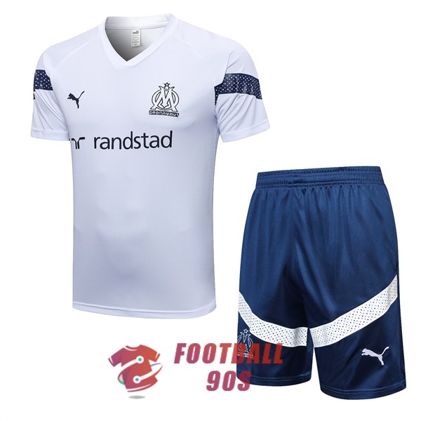 maillot om entrainement kit 2022-2023 blanc (2)
