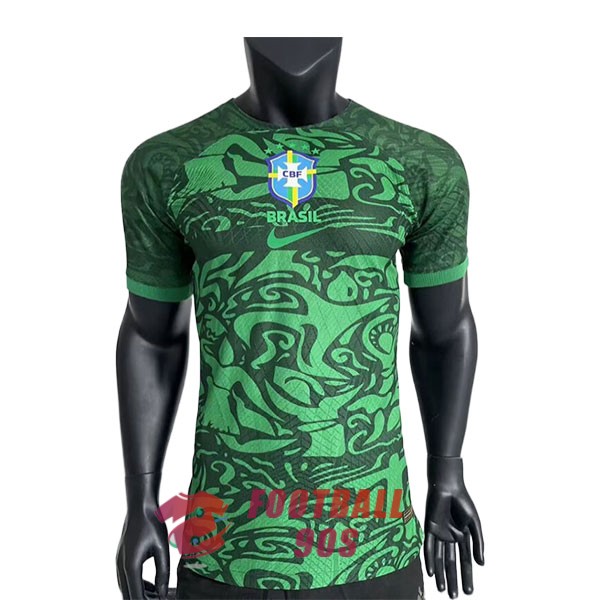 maillot bresil edition speciale version joueur 2023-2024 camouflage vert
