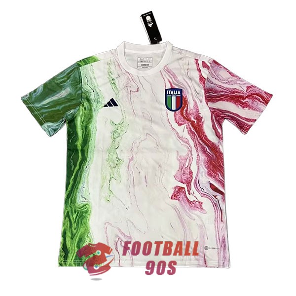 maillot italie entrainement 2023-2024 vert blanc rouge