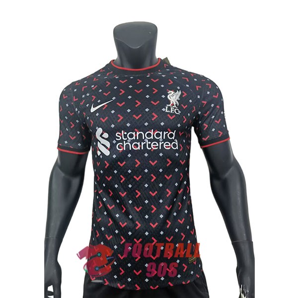 maillot liverpool edition speciale version joueur 2023-2024 noir blanc rouge