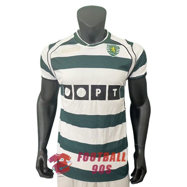 maillot sporting lisbonne commemoratif ronaldo 2023-2024 vert blanc