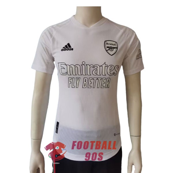 maillot arsenal edition speciale version joueur 2023-2024 blanc (1)