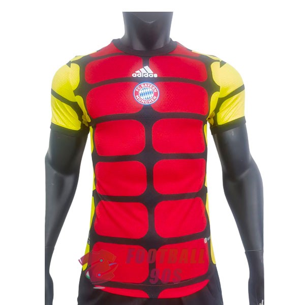 maillot bayern munich gardien icon version joueur 2023-2024 rouge jaune