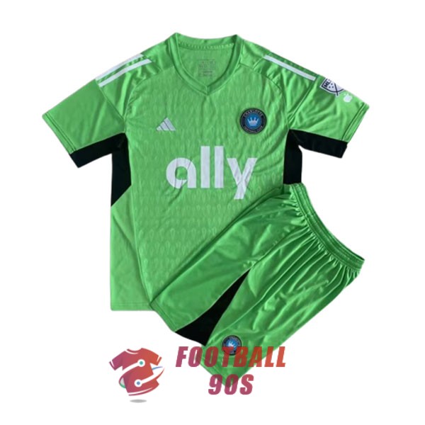 maillot charlotte enfants vert gardien 2023-2024