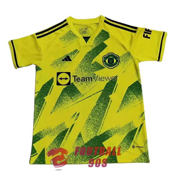 maillot manchester united edition speciale 2023-2024 jaune