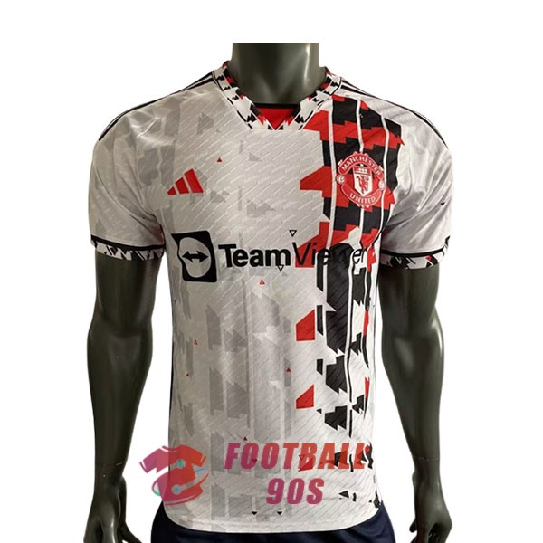 maillot manchester united edition speciale version joueur 2023-2024 blanc rouge noir