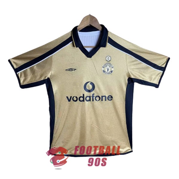 maillot manchester united vintage vodafone 2001-2002 third