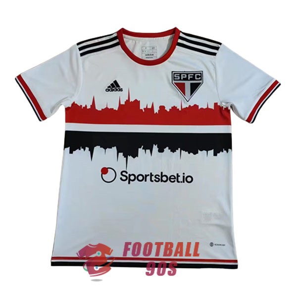 maillot sao paulo edition conceptuelle 2023-2024 blanc rouge noir