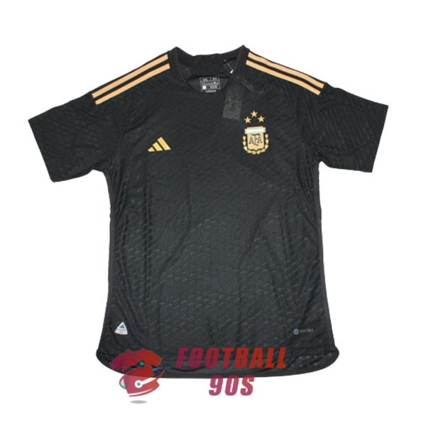maillot argentine edition speciale version joueur 2023-2024 noir or