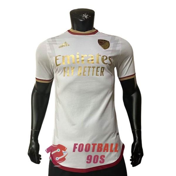 maillot arsenal edition speciale version joueur 2023-2024 blanc (2)