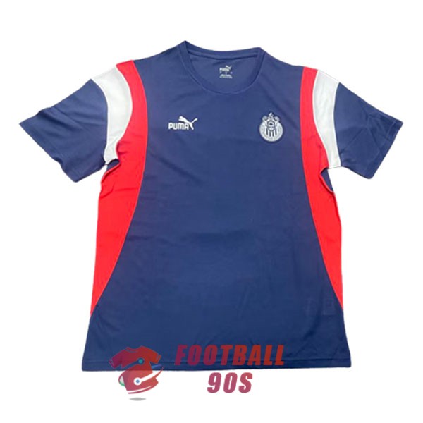 maillot chivas de guadalajara entrainement 2023-2024 bleu rouge blanc