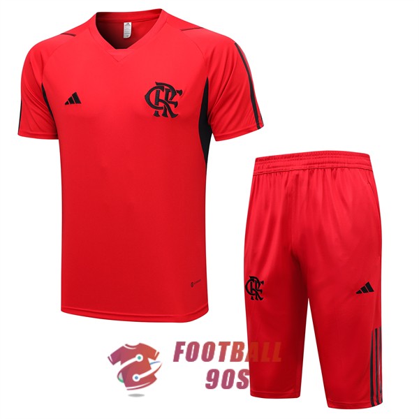 maillot flamengo entrainement kit 2023-2024 noir rouge
