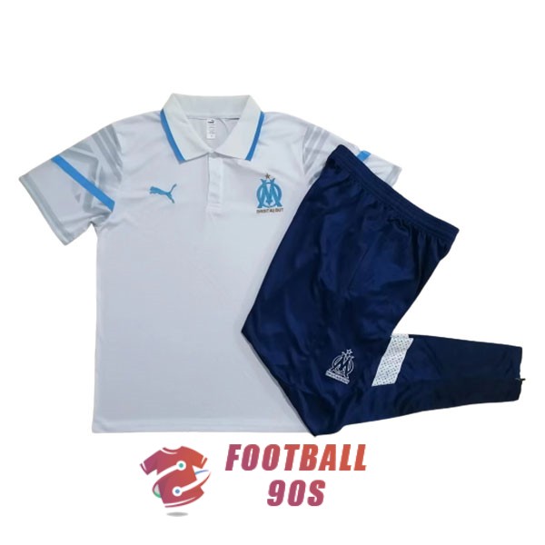 om 2022-2023 entrainement bleu blanc polo kit