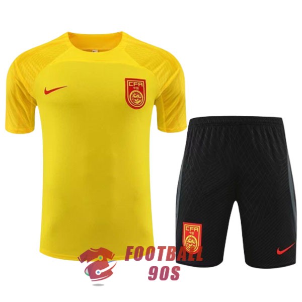maillot chine entrainement kit 2023-2024 jaune