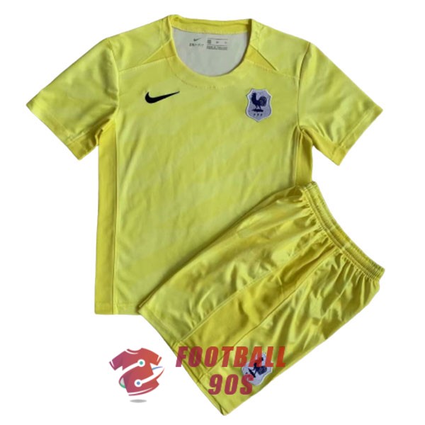 maillot france enfants jaune gardien 2023-2024