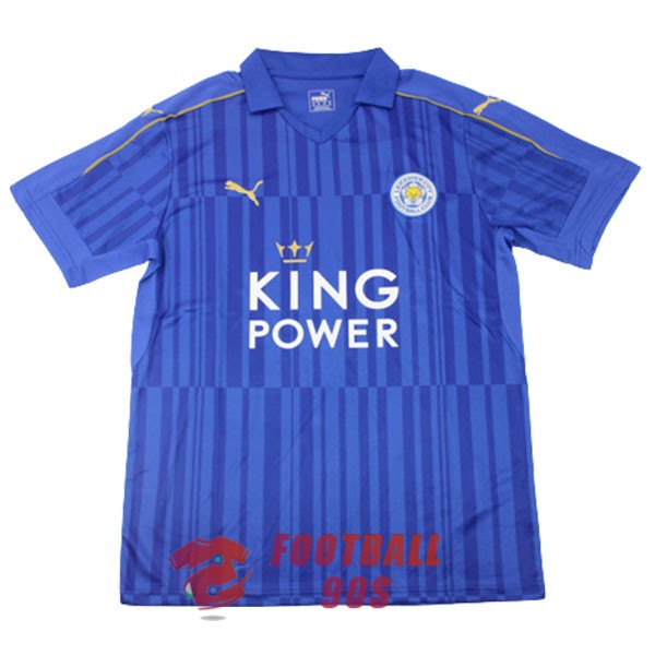 maillot leicester city vintage king power 2016-2017 domicile