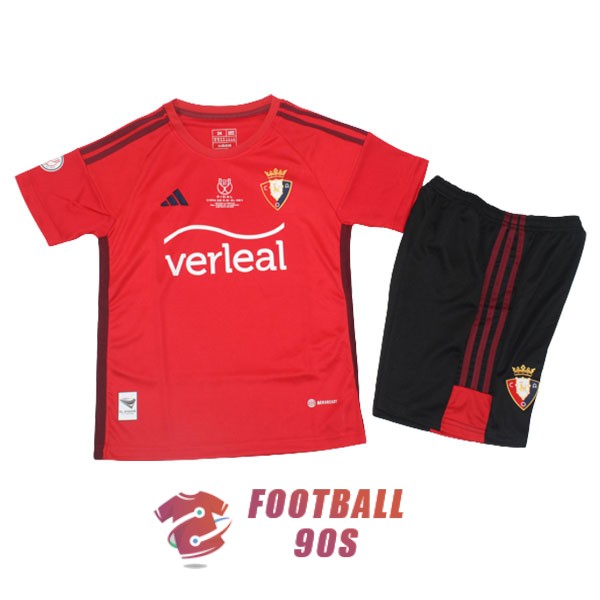 maillot osasuna enfants rouge edition speciale copa del rey final 2023-2024